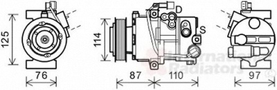 VAN WEZEL 8200k301 -  Компрессор, кондиционер